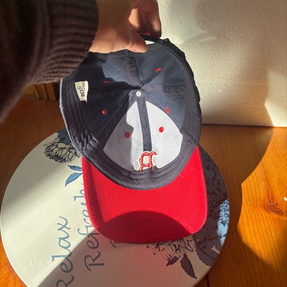 Boston Red Sox Kids Baseball Hat Red & Black Vintage Style - Picture 9 of 14